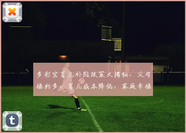 多彩宝育儿补贴政策大揭秘，父母福利多，育儿成本降低，家庭幸福生活提升三重礼